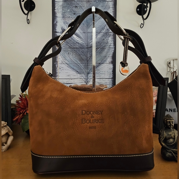Dooney & Bourke Handbags - Dooney & Bourke NWT Slouch Bag. Suede and leather